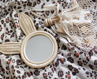 Bunny Rattan Mirror